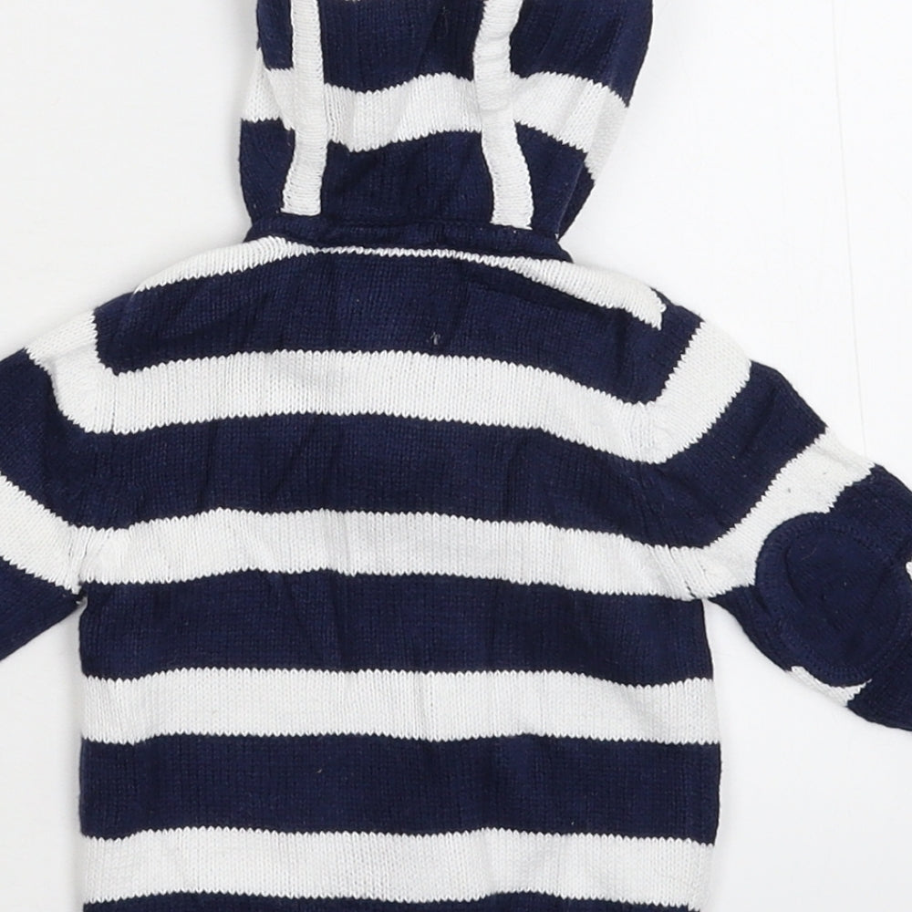 John Lewis Baby Blue  Knit Cardigan Jumper Size 0-3 Months