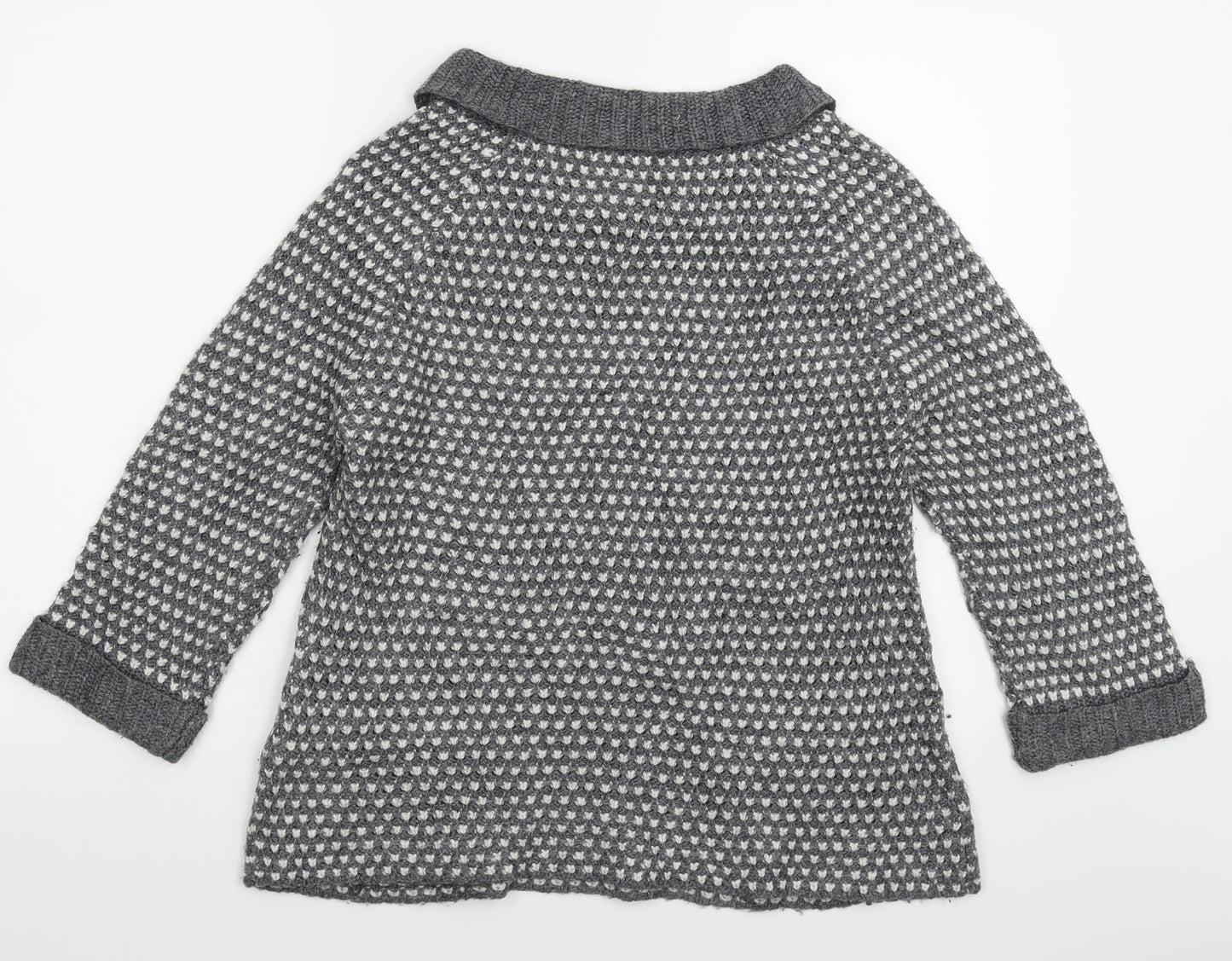 Marks and Spencer Womens Grey  Knit Pullover Jumper Size 10