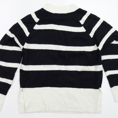 F&F Womens Multicoloured Striped Knit Pullover Jumper Size 12