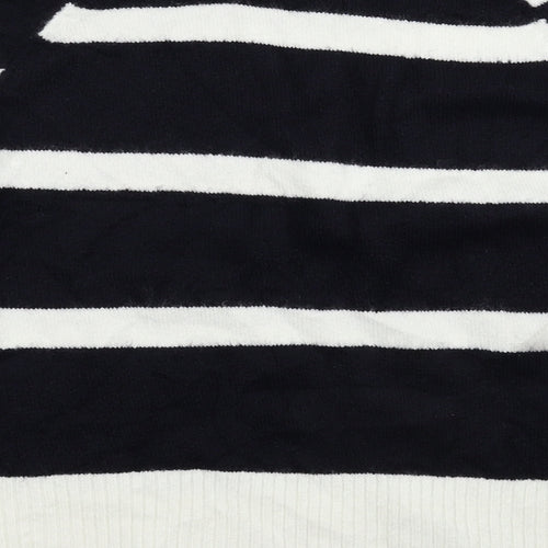 F&F Womens Multicoloured Striped Knit Pullover Jumper Size 12