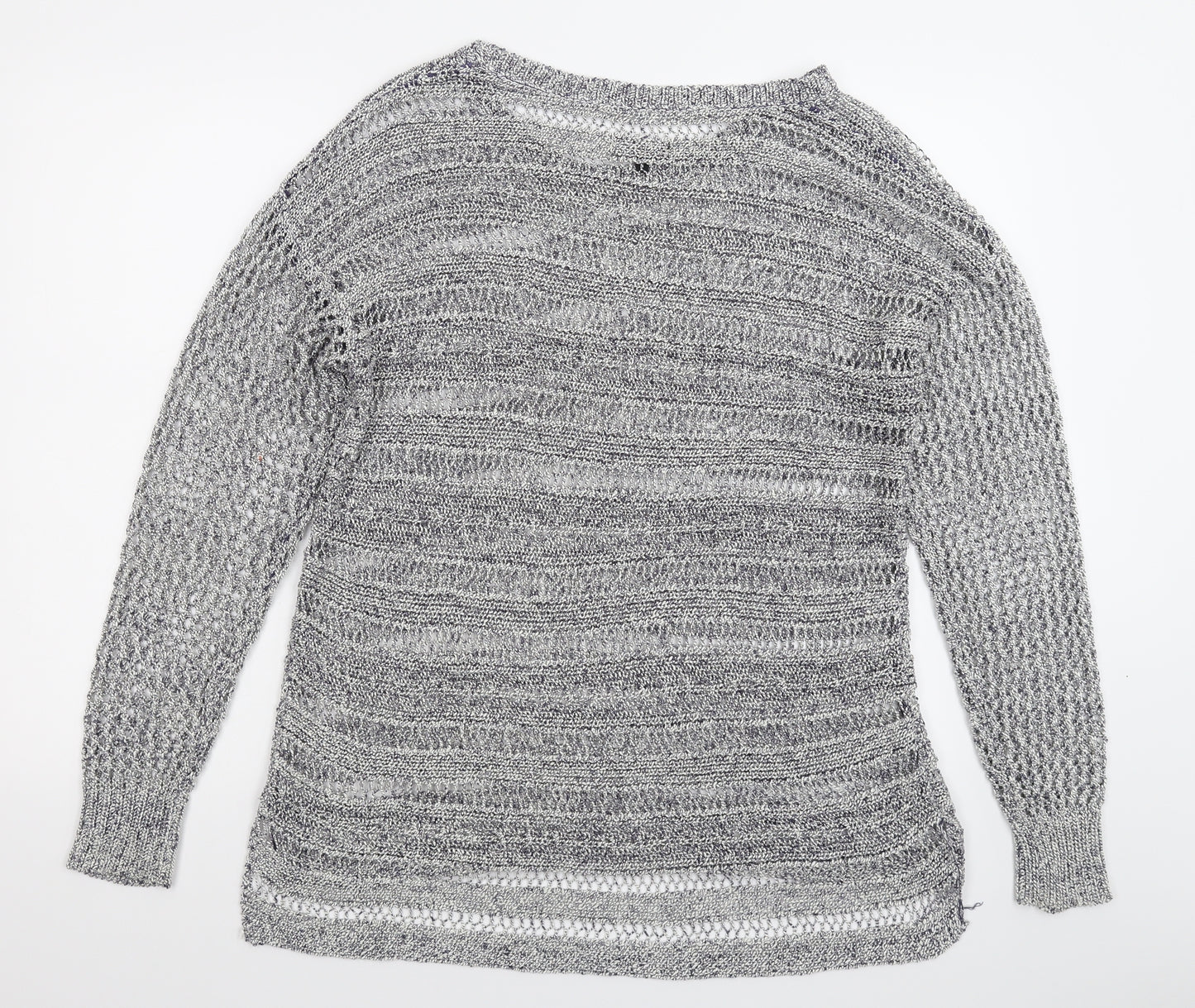 Soon Womens Grey  Knit Pullover Jumper Size 20
