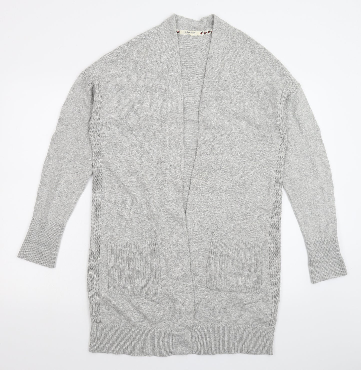 White Stuff Womens Grey  Knit Cardigan Jumper Size XL