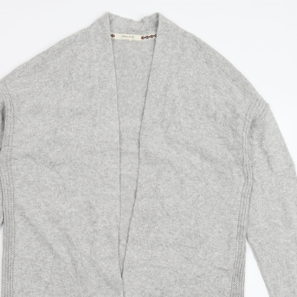 White Stuff Womens Grey  Knit Cardigan Jumper Size XL