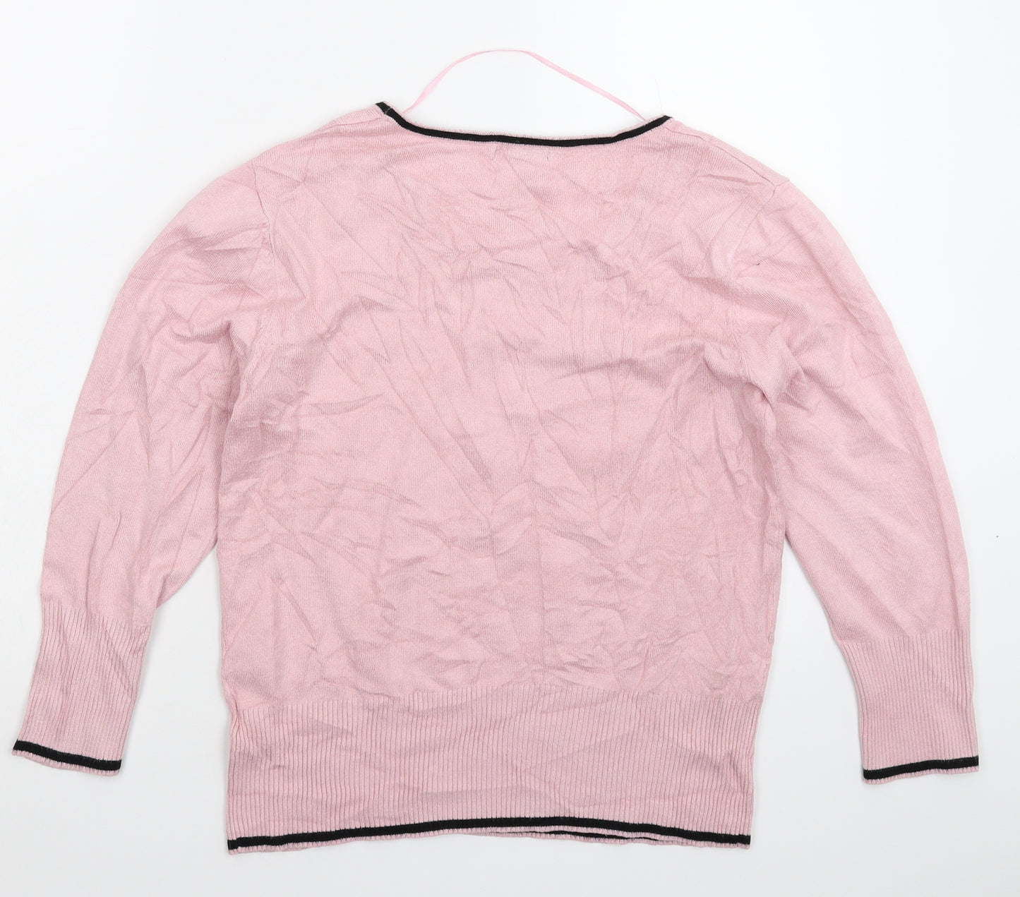 Roman Womens Pink  Knit Pullover Jumper Size 10