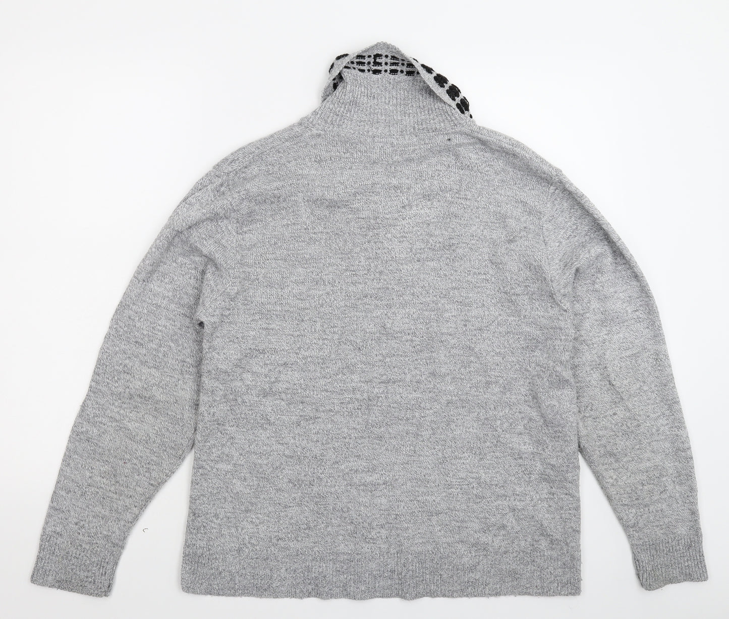 Glimpse Womens Grey  Knit Pullover Jumper Size XL