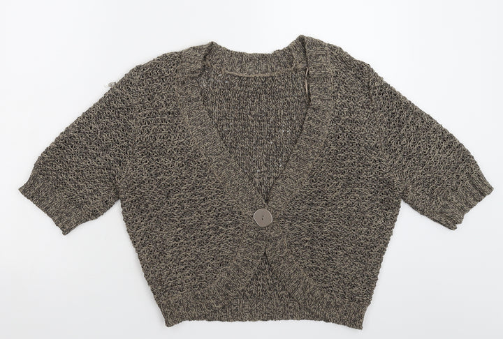 BHS Womens Grey  Knit Cardigan Jumper Size 16