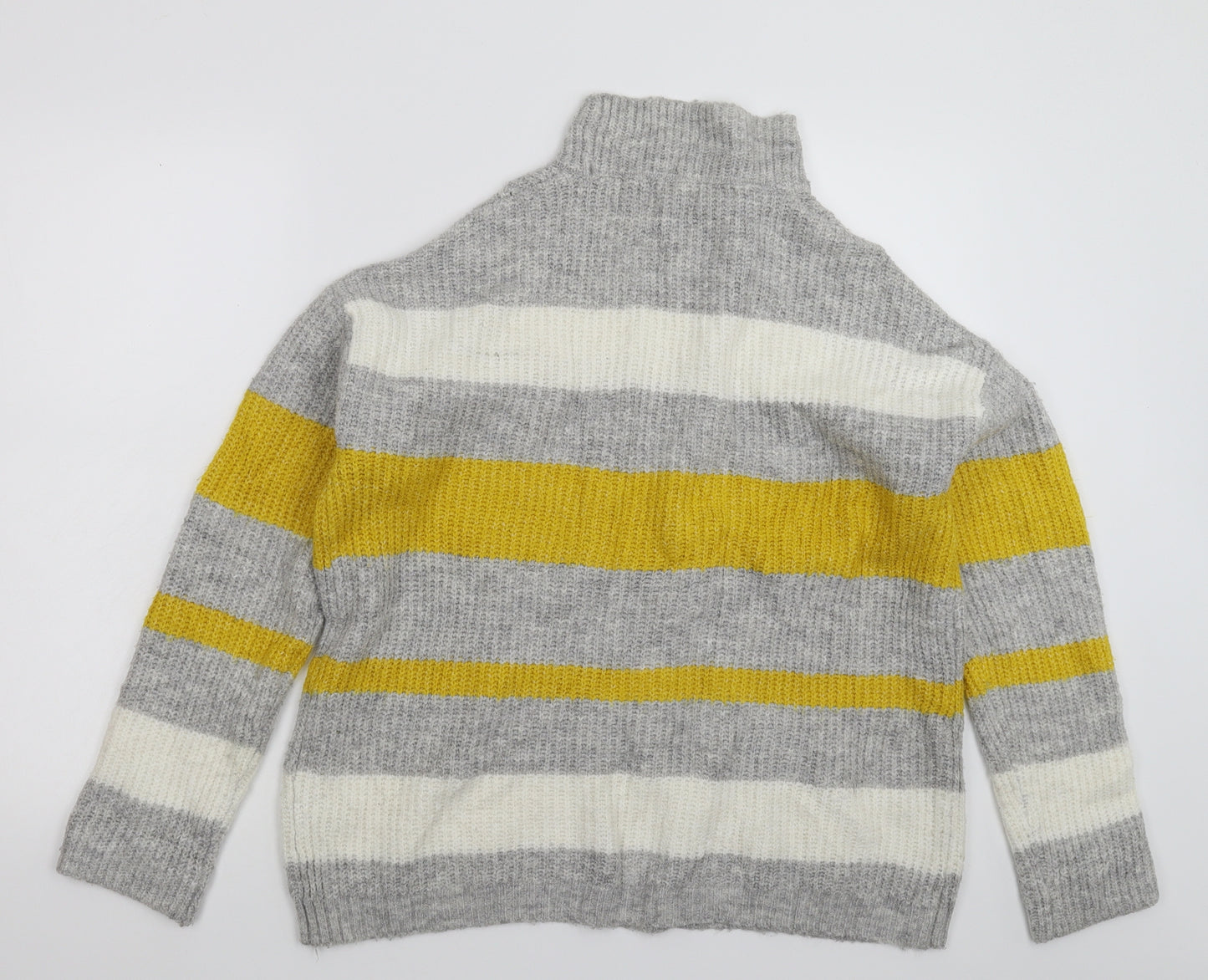 Papaya Womens Multicoloured Striped Knit Pullover Jumper Size M  - Oversized