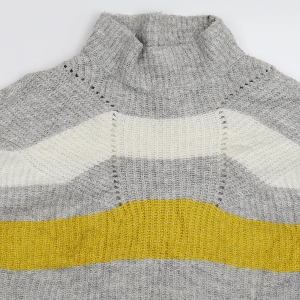 Papaya Womens Multicoloured Striped Knit Pullover Jumper Size M  - Oversized