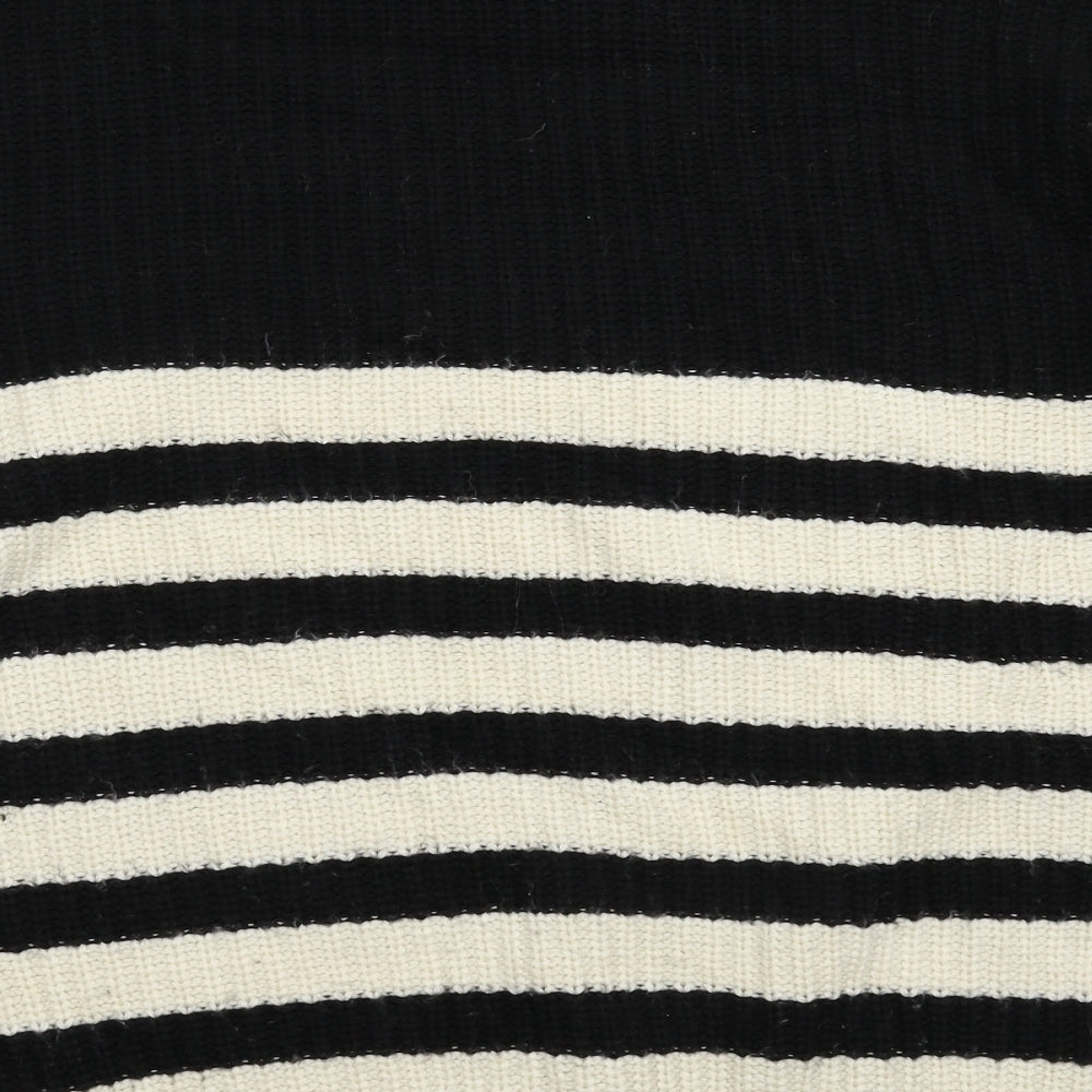 Zara Womens Multicoloured Striped Knit Pullover Jumper Size S  - Oversized