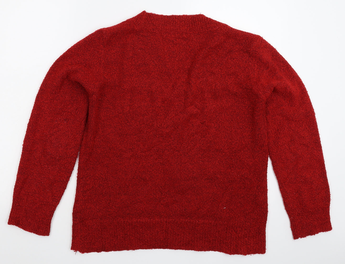 M&Co Womens Red   Pullover Jumper Size L