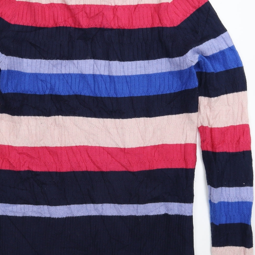 Marks and Spencer Womens Multicoloured  Knit Pullover Jumper Size 10