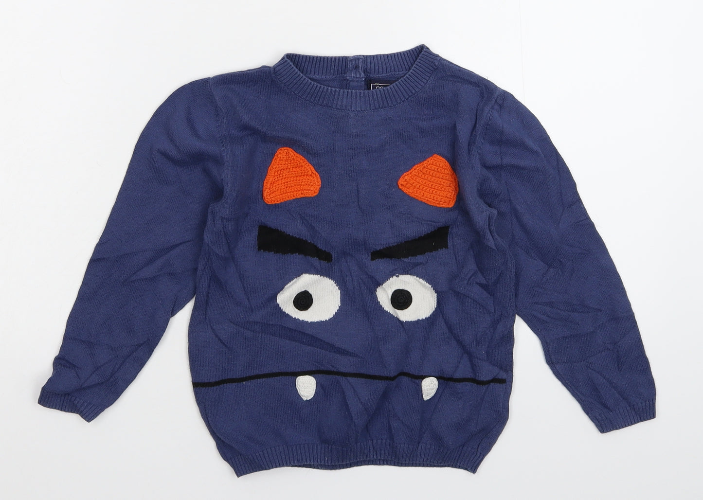 NEXT Boys Blue  Knit Pullover Jumper Size 3-4 Years