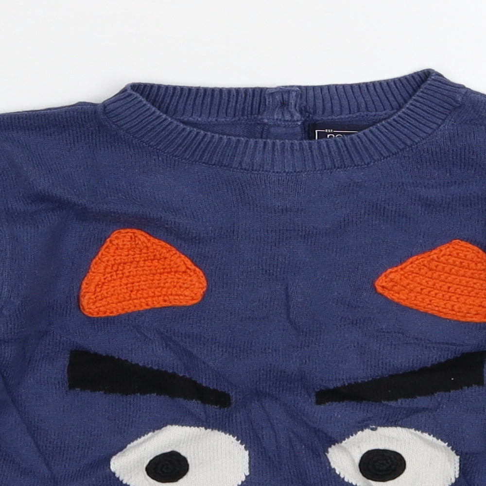 NEXT Boys Blue  Knit Pullover Jumper Size 3-4 Years
