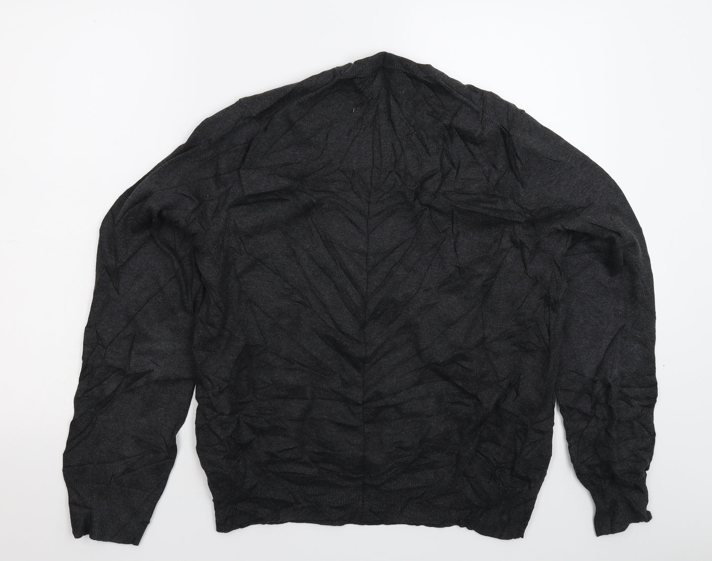 Marks and Spencer Mens Grey  Knit Pullover Jumper Size L