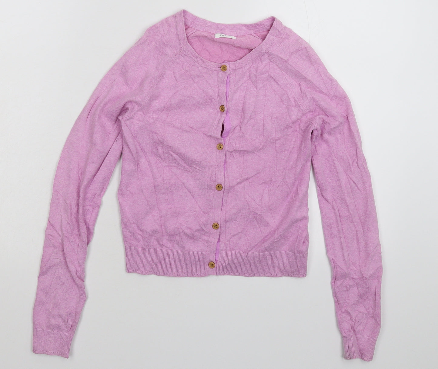 NEXT Girls Pink  Knit Cardigan Jumper Size 8 Years