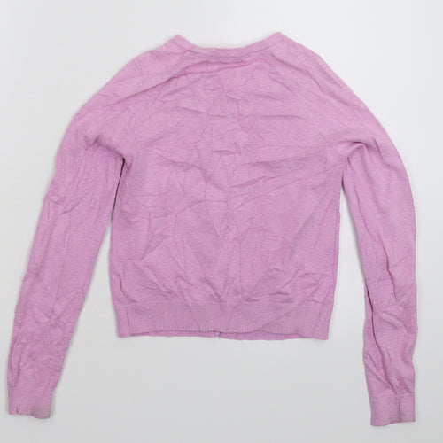 NEXT Girls Pink  Knit Cardigan Jumper Size 8 Years