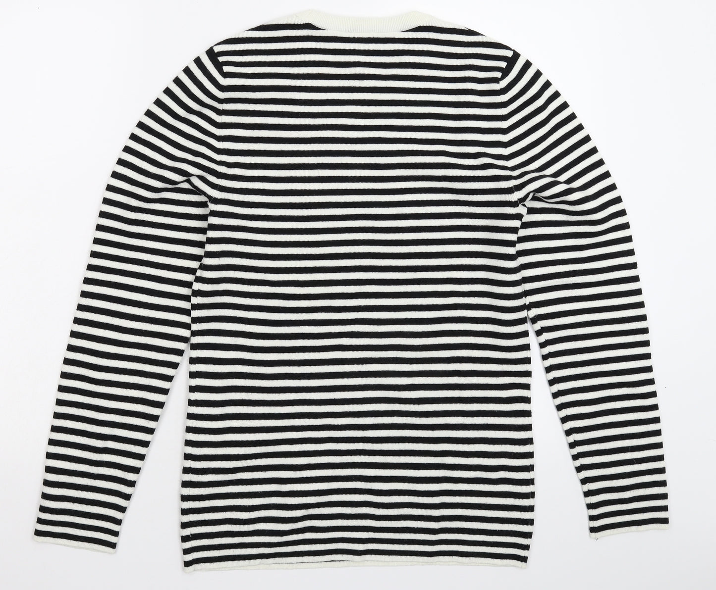 John Lewis Womens Multicoloured Striped Knit Pullover Jumper Size 14