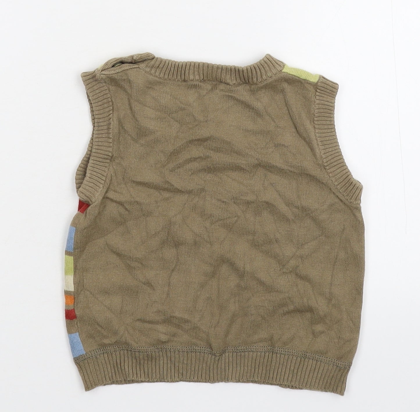 Cherokee Baby Multicoloured Striped Knit Pullover Jumper Size 12-18 Months