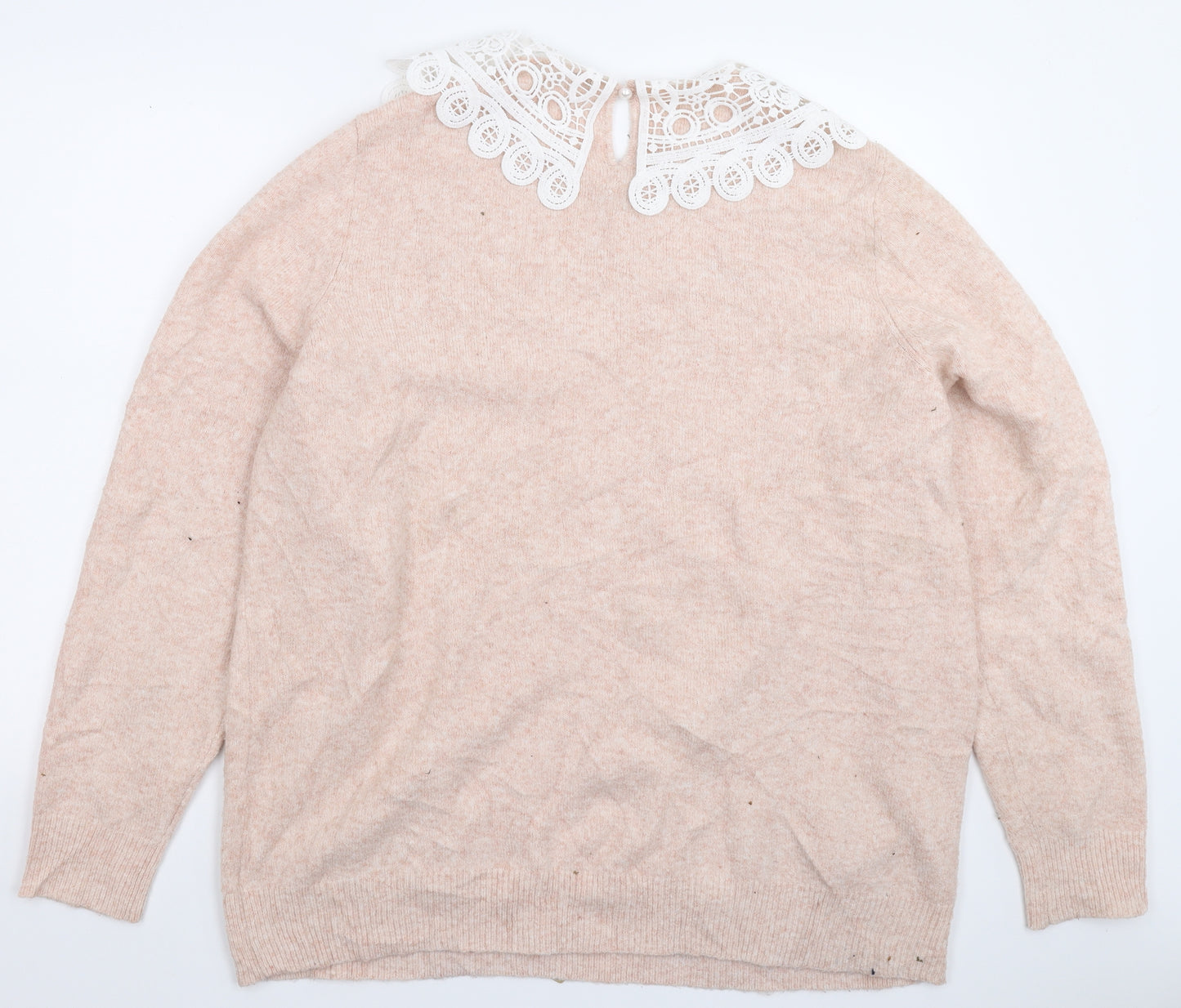 F&F Womens Beige  Knit Pullover Jumper Size 22