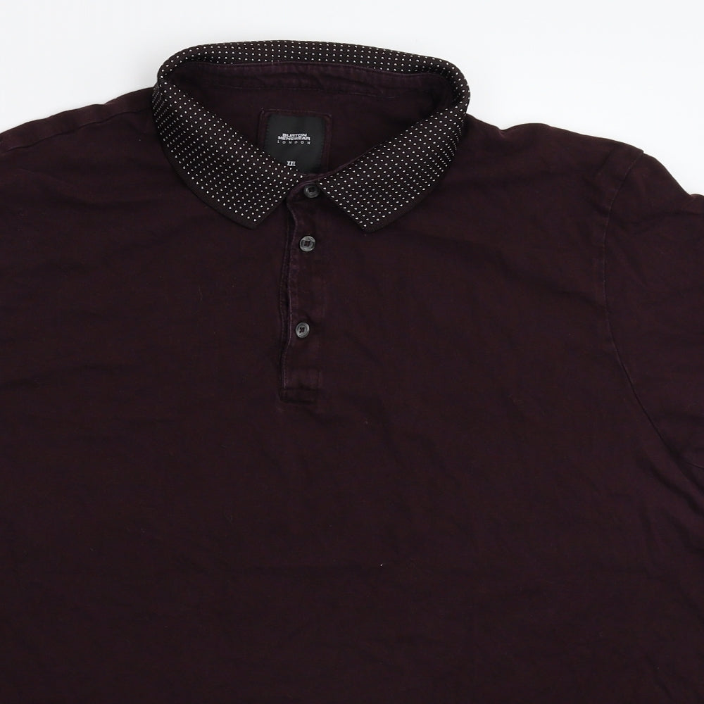 Burton Mens Brown    Polo Size 2XL