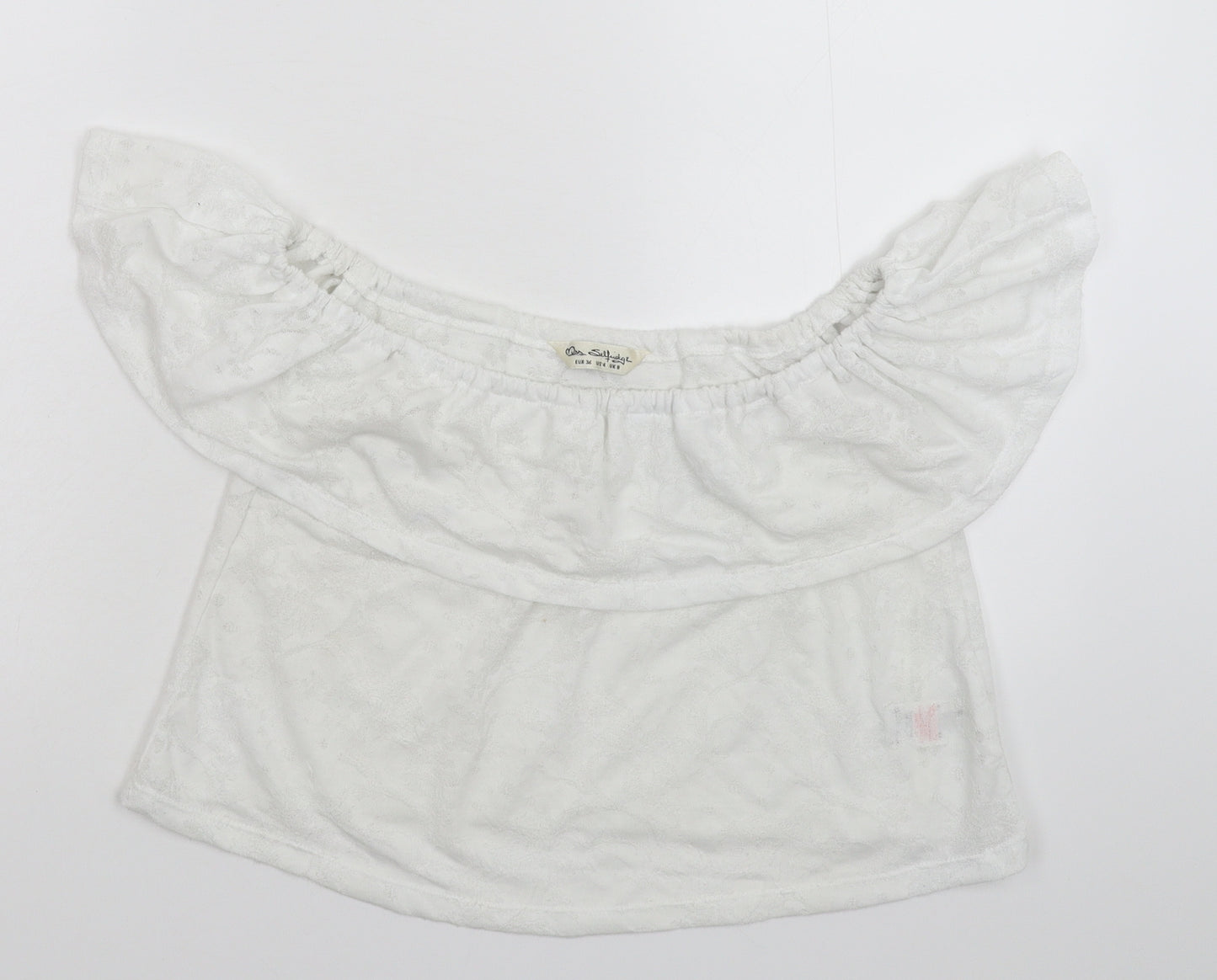Miss Selfridge Womens White   Cropped Tank Size 8