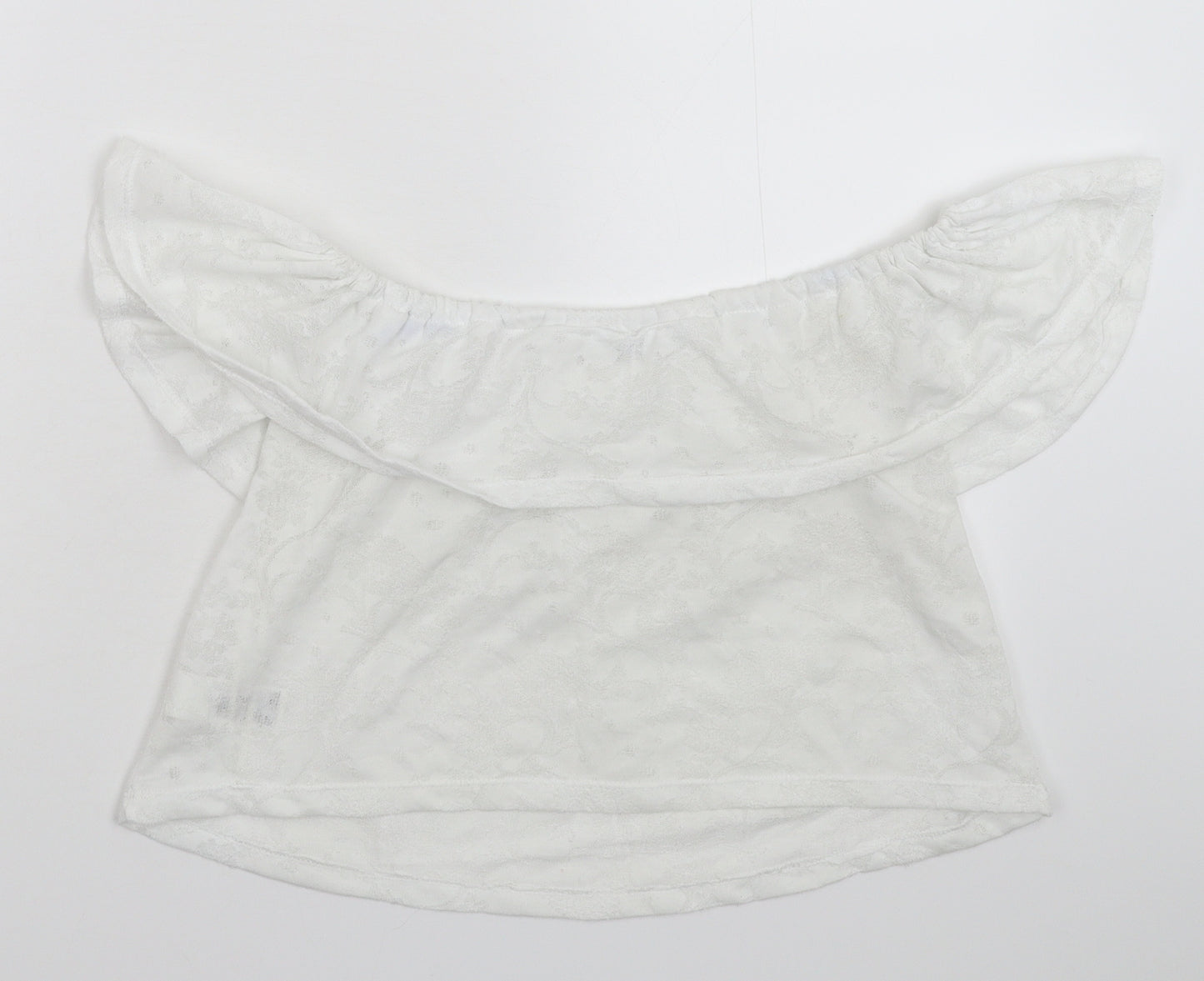 Miss Selfridge Womens White   Cropped Tank Size 8