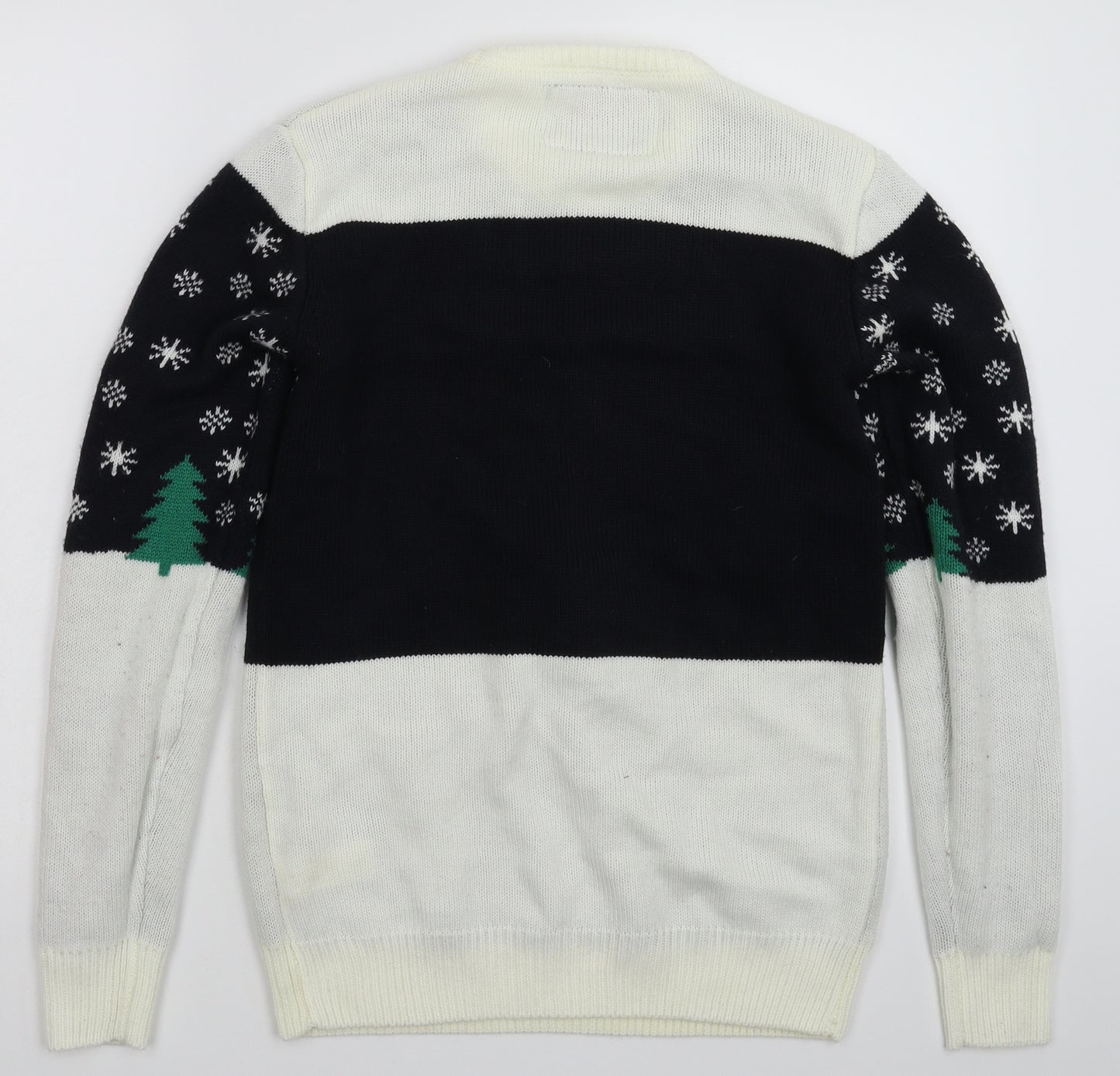 Cedar Wood State Mens Multicoloured  Knit Pullover Jumper Size XS  - Christmas