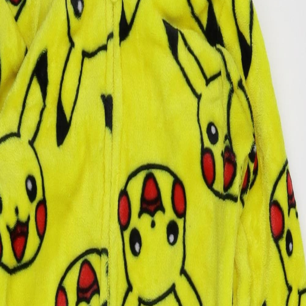 George Girls Yellow Solid Fleece Cami One Piece Size 6-7 Years  - Pokemon