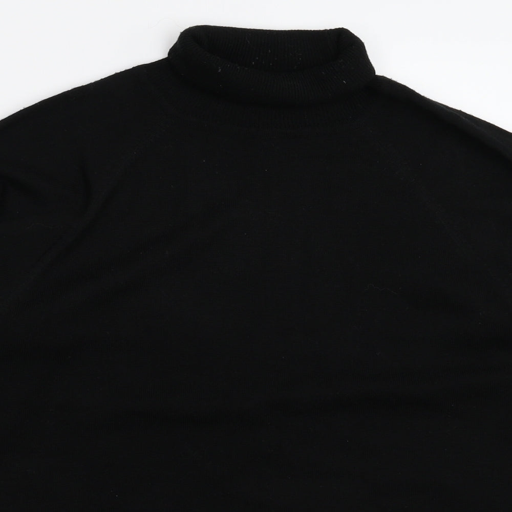 BHS Mens Black  Knit Pullover Jumper Size S