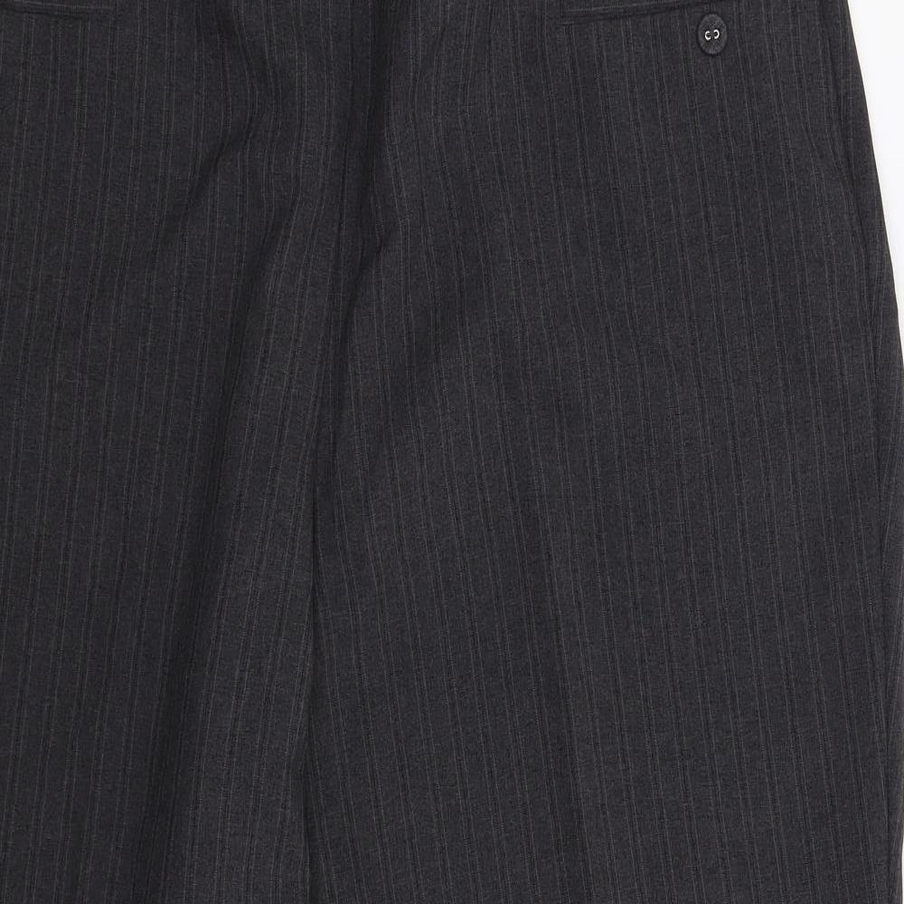 BM Womens Grey Striped  Dress Pants Trousers Size 20 L26 in