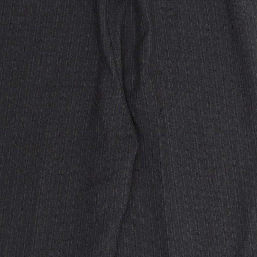BM Womens Grey Striped  Dress Pants Trousers Size 20 L26 in