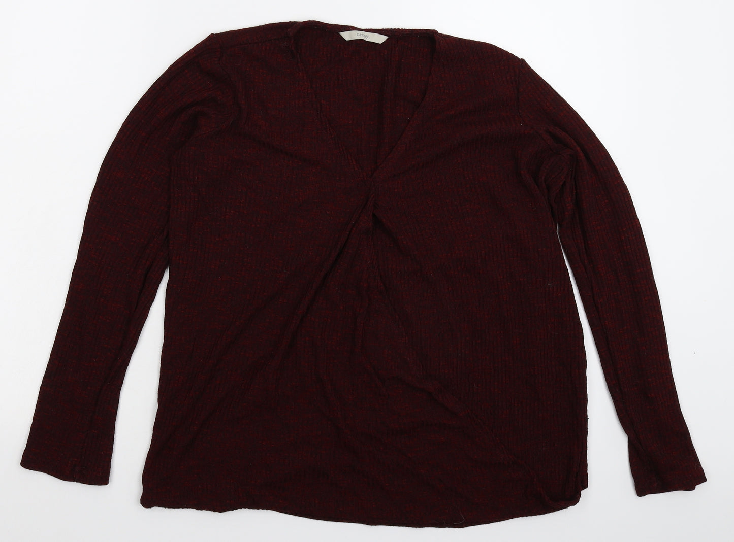 George Womens Brown  Knit Pullover Jumper Size 12