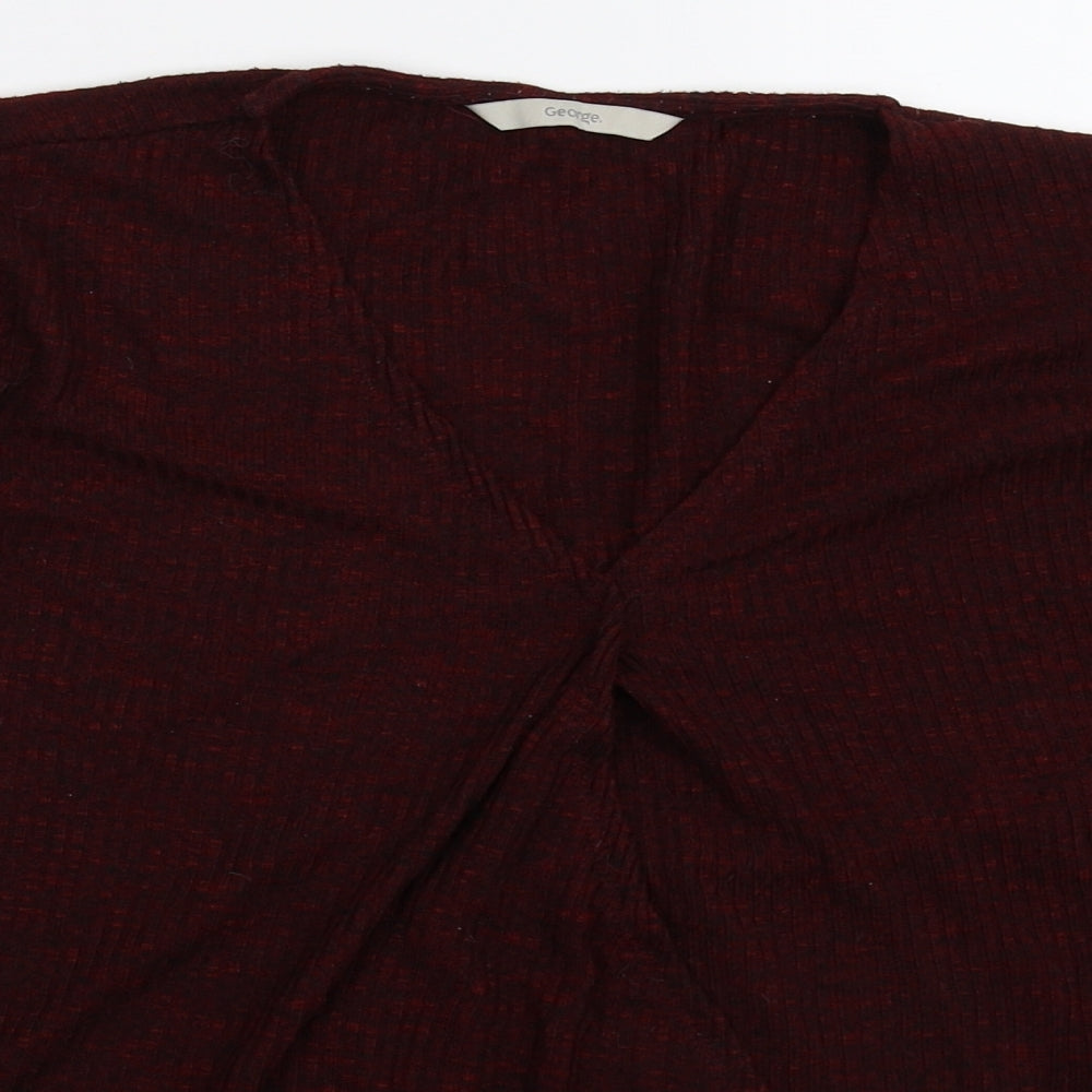 George Womens Brown  Knit Pullover Jumper Size 12