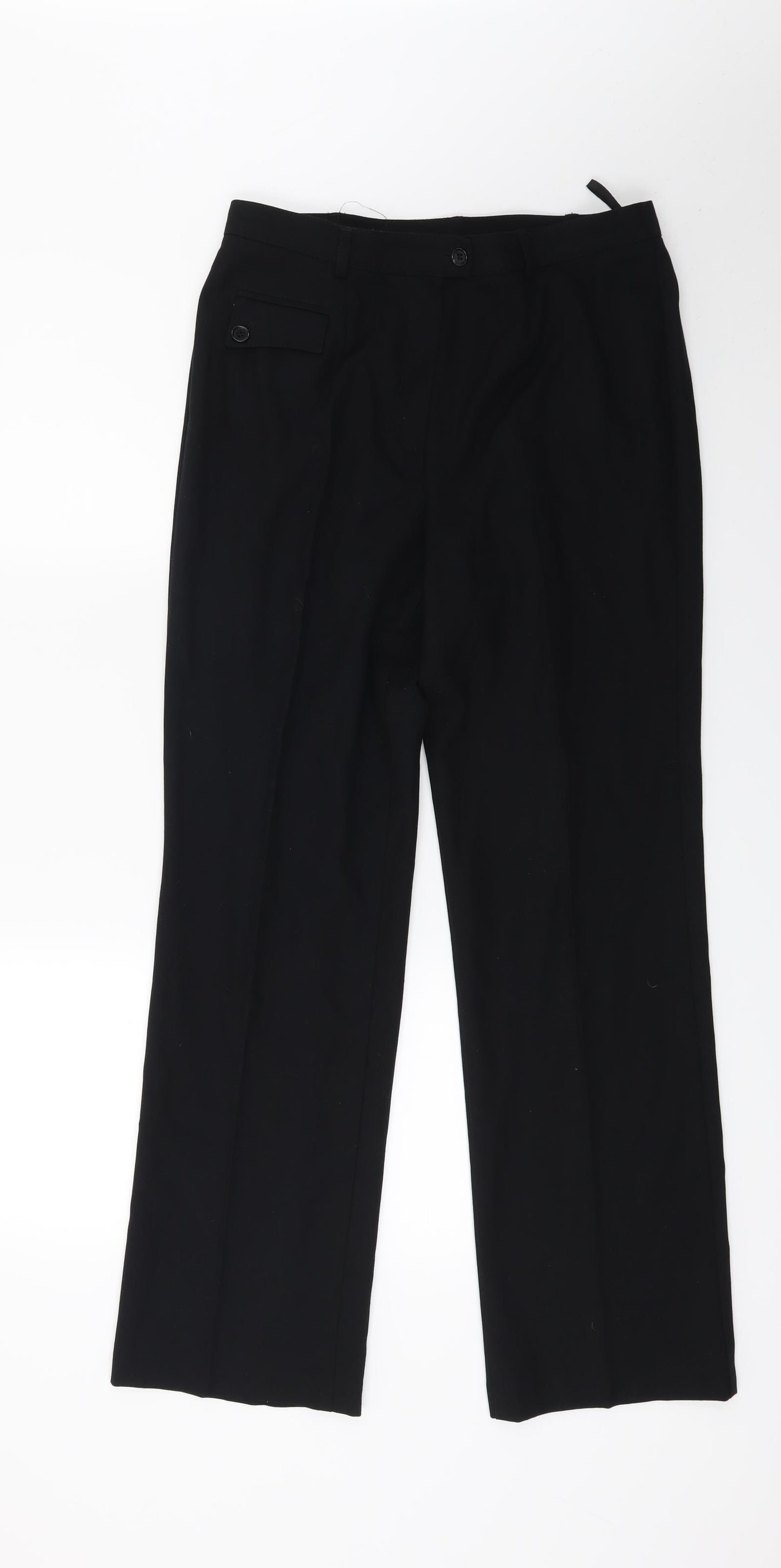 Marks and Spencer Womens Black   Trousers  Size 12 L27 in
