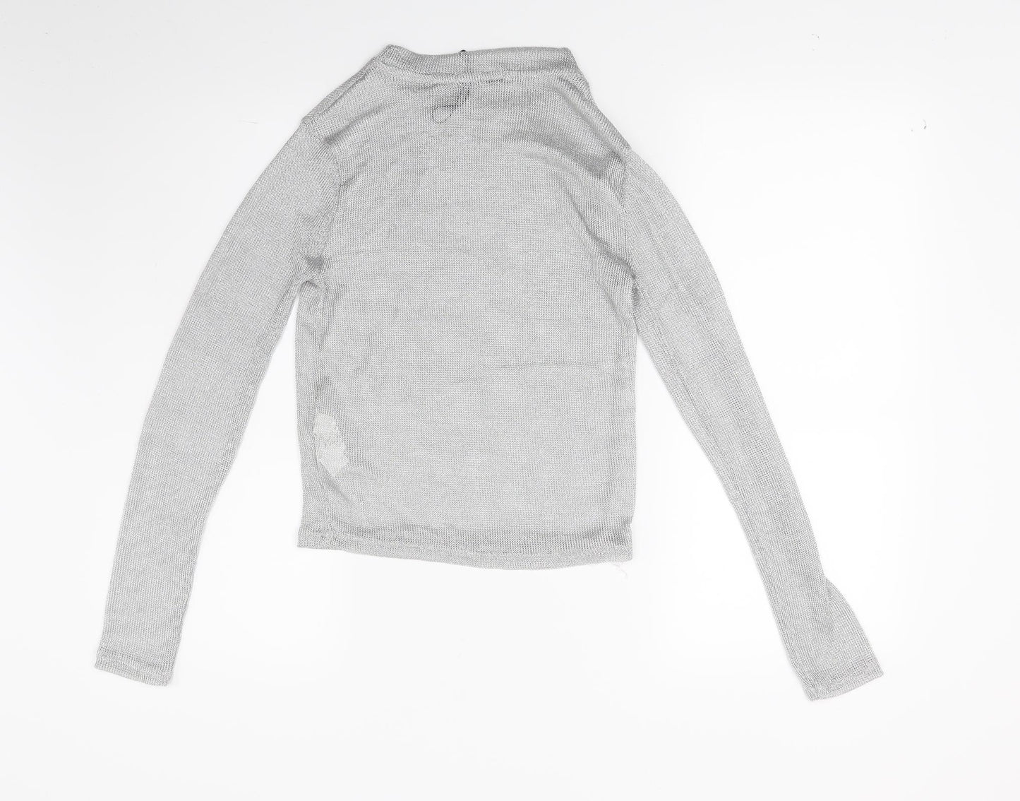 Zara Womens Grey   Pullover Sweatshirt Size S