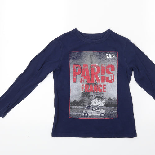 Gap Boys Blue   Pullover Sweatshirt Size 5 Years  - Paris