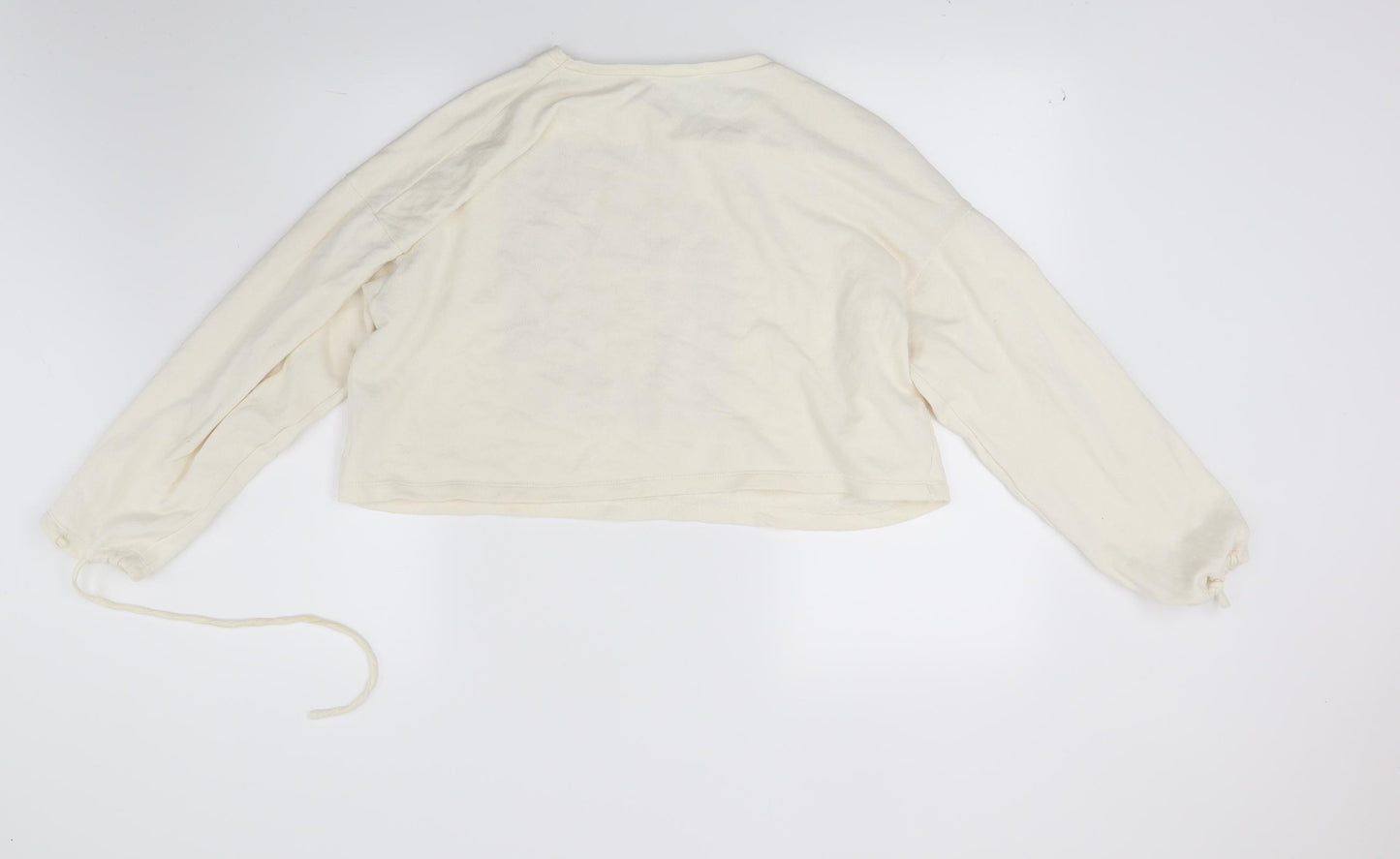 Zara Womens White   Pullover Sweatshirt Size S  - Be Yourself