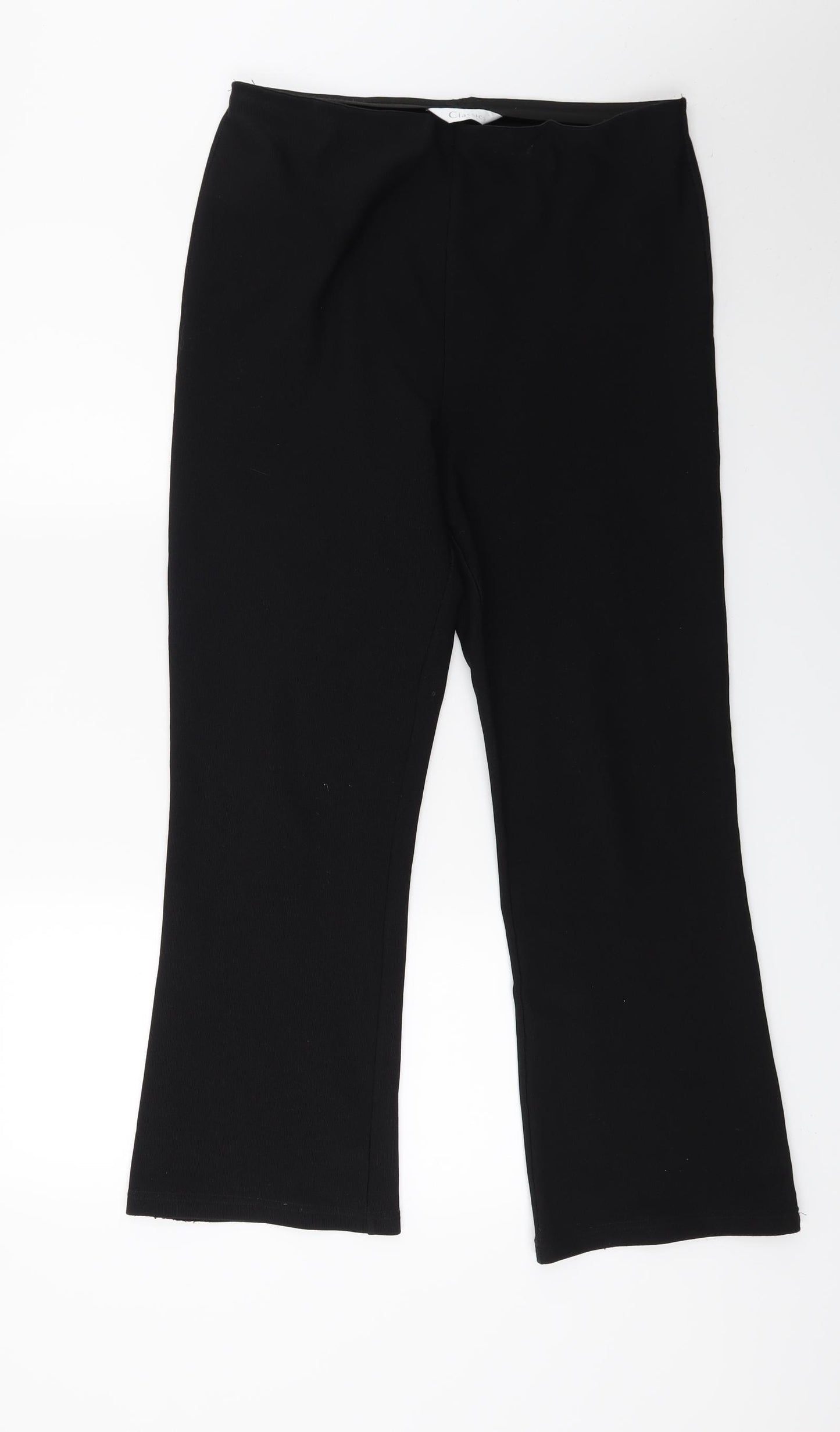Classics Womens Black   Trousers  Size 12 L27 in