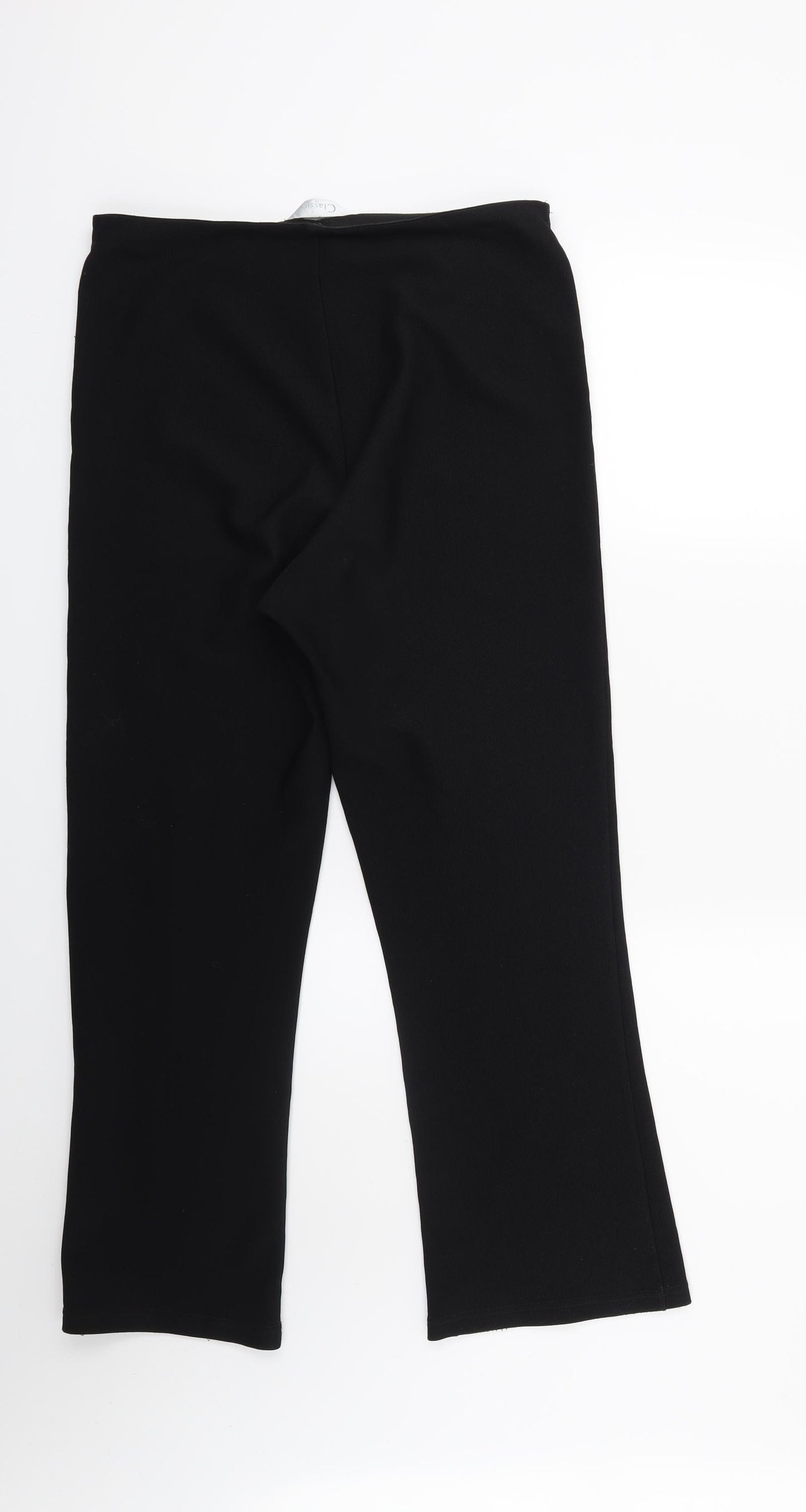 Classics Womens Black   Trousers  Size 12 L27 in