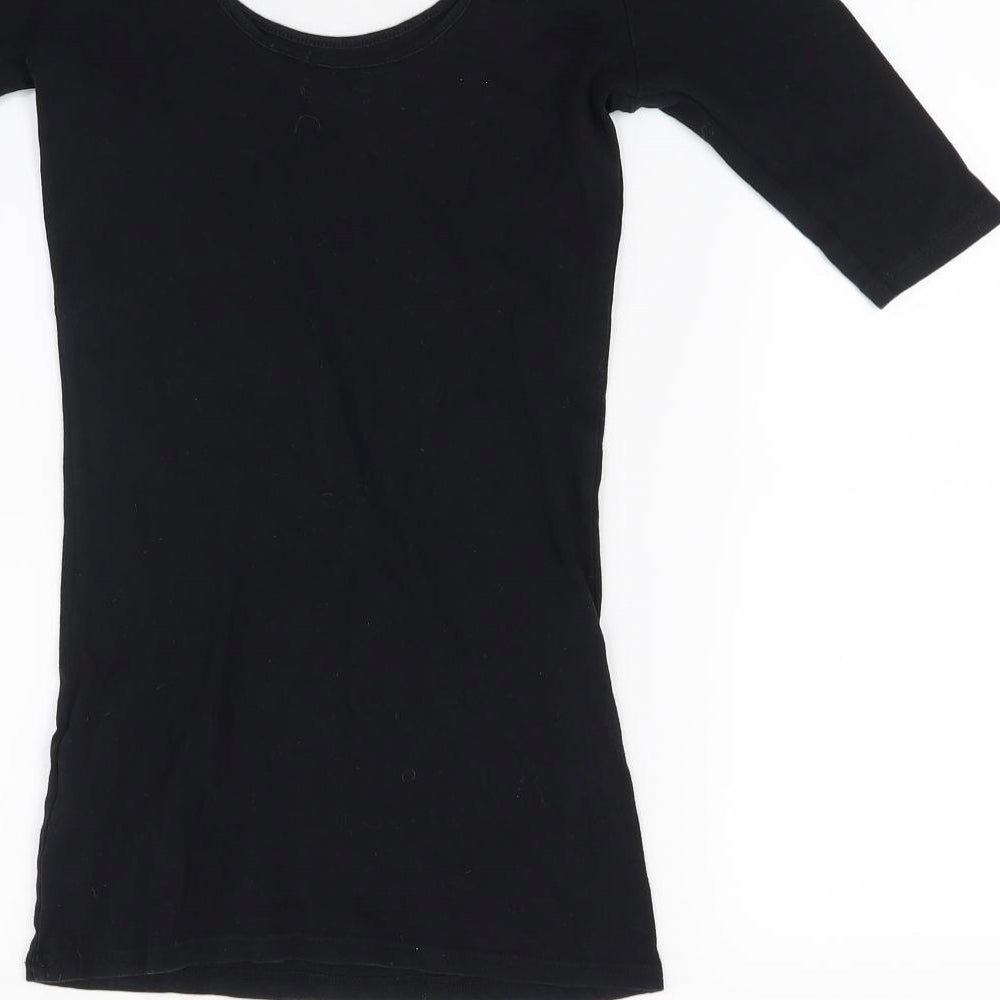 Dorothy Perkins Womens Black   Basic T-Shirt Size 8