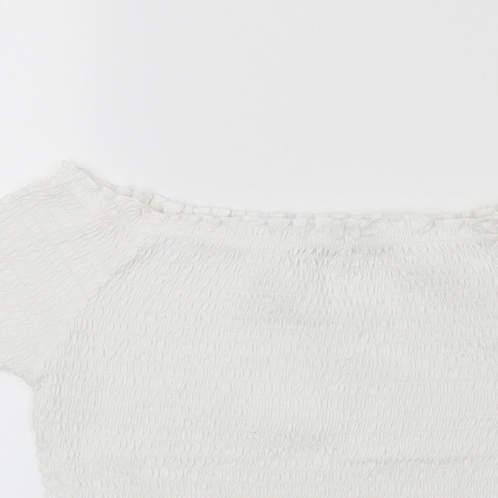 Primark Girls White   Basic T-Shirt Size 13 Years