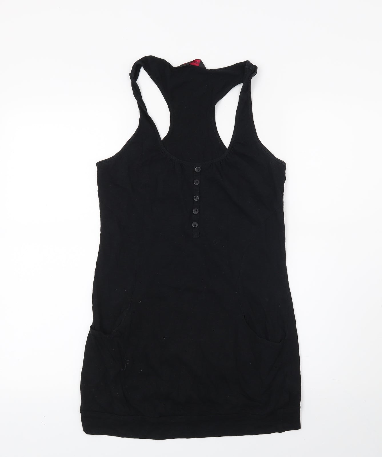 Miss Selfridge Womens Black   Basic Tank Size 10