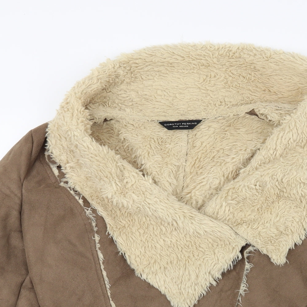 Dorothy Perkins Womens Brown   Jacket Coat Size 12