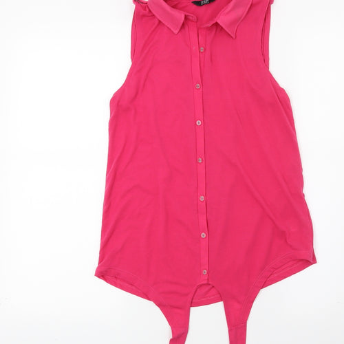 F&F Womens Pink   Basic Button-Up Size 8