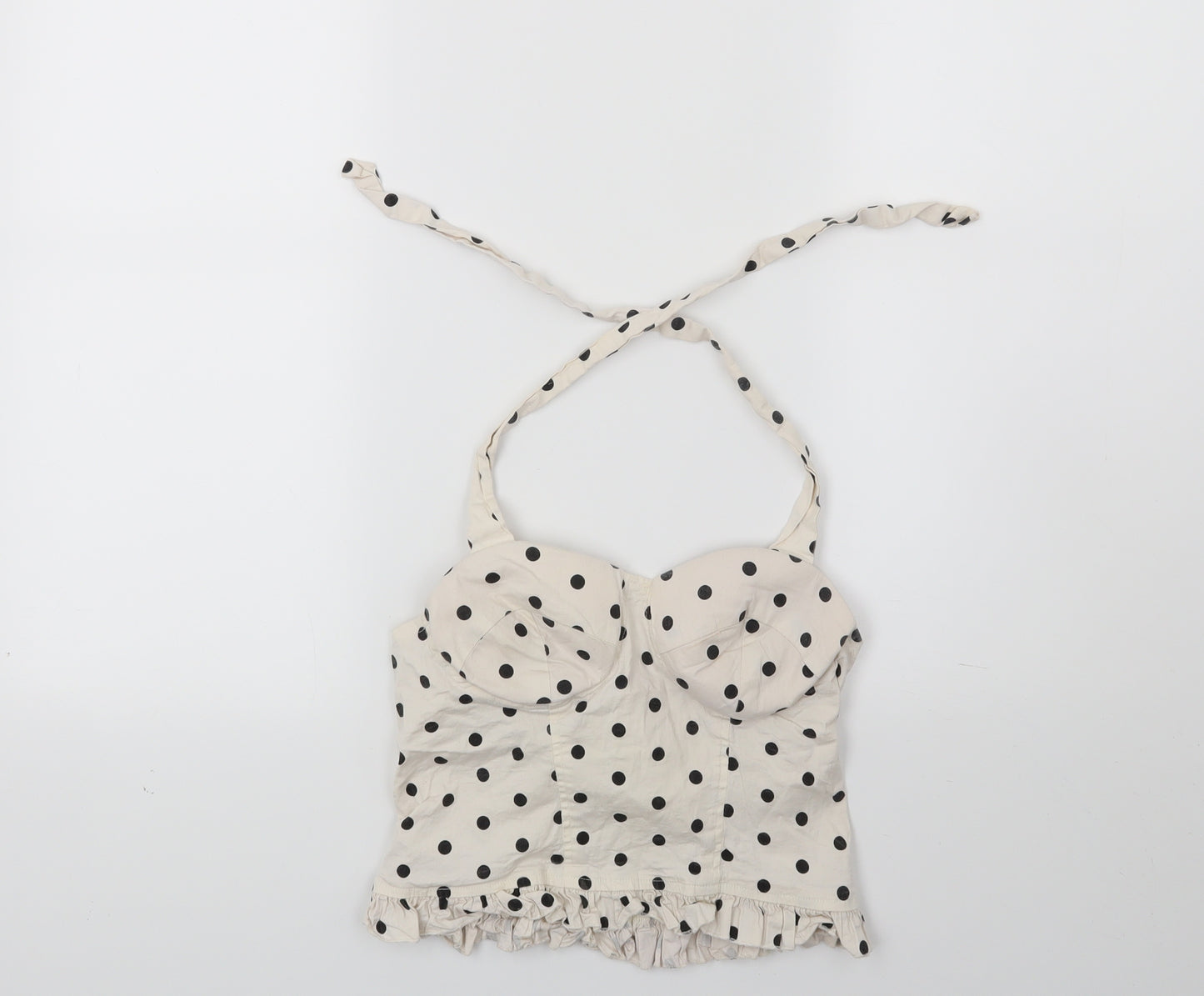 Primark Womens Beige Polka Dot  Camisole Tank Size 10