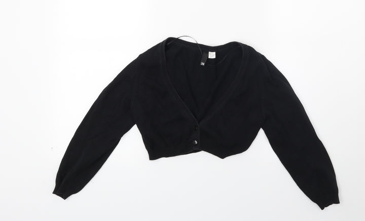 Divided Womens Black   Cardigan Jumper Size 8