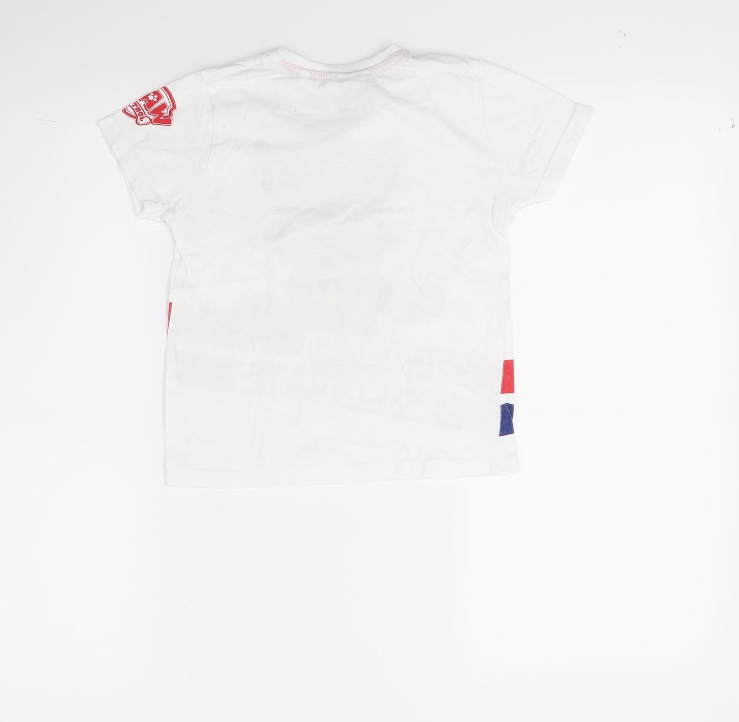 Paw Patrol Boys White   Basic T-Shirt Size 5-6 Years  - PAW PATROL