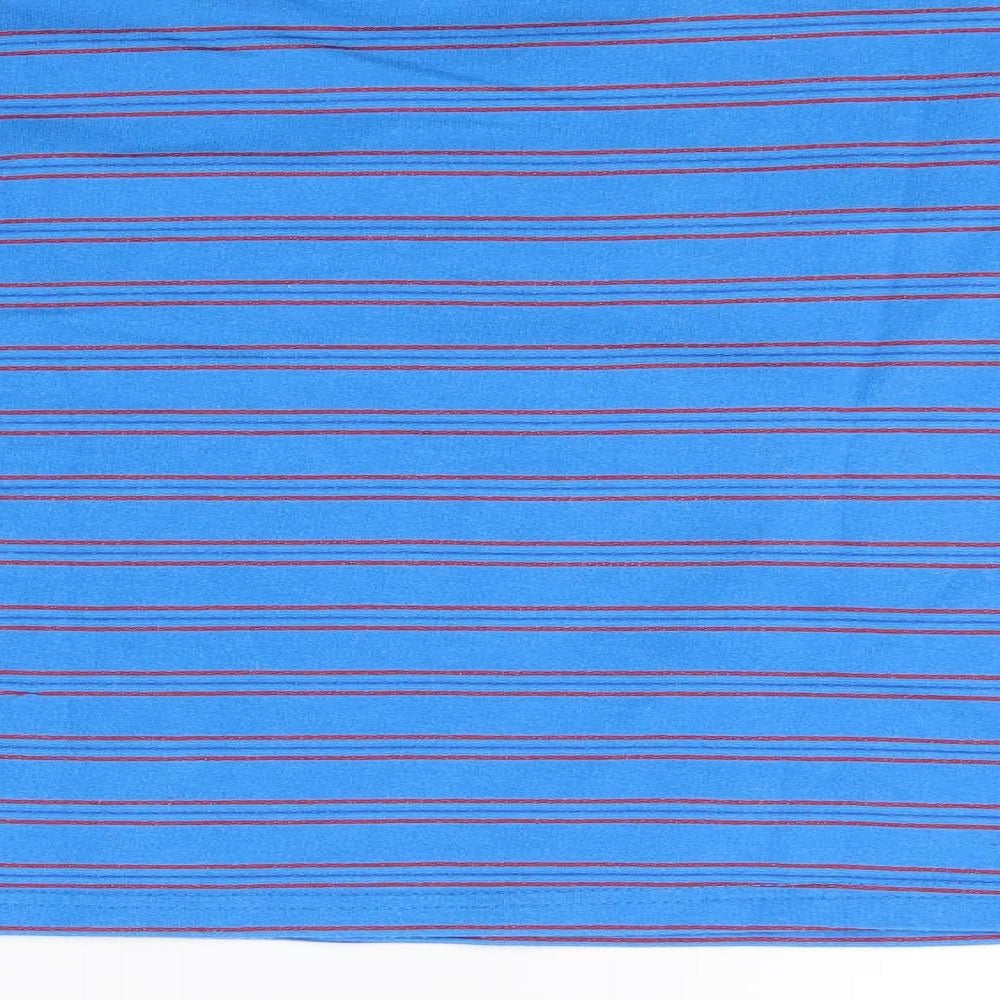 Luan Boys Blue Striped Jersey Pullover Sweatshirt Size 8 Years