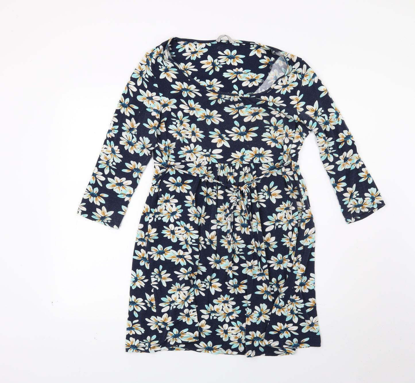 TU Womens Blue Floral  A-Line  Size 14
