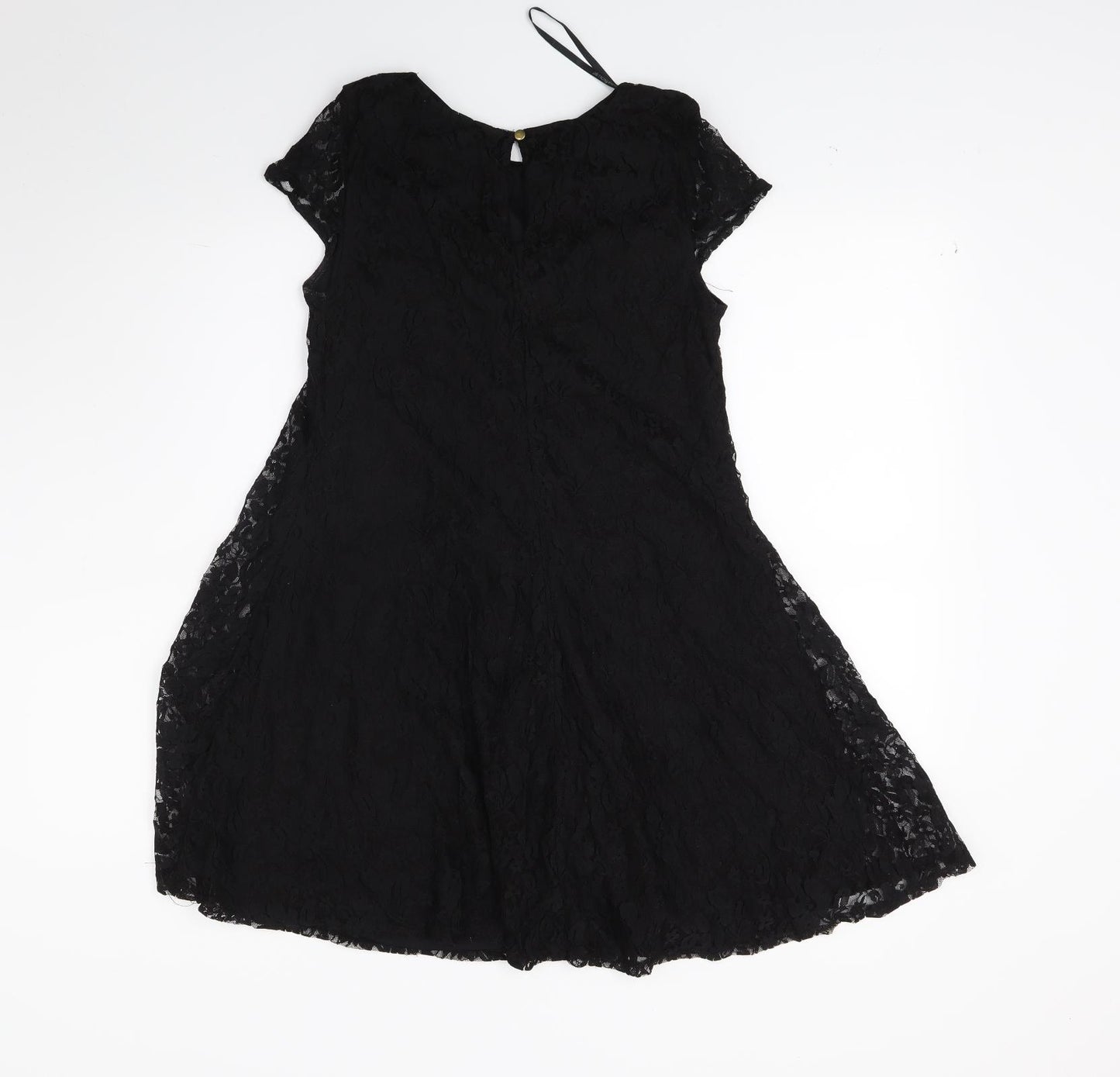 Atmosphere Womens Black Floral  A-Line  Size 8